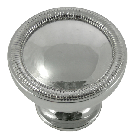 MNG 1 1/4" Vanilla Border Knob, Polished Nickel 17014